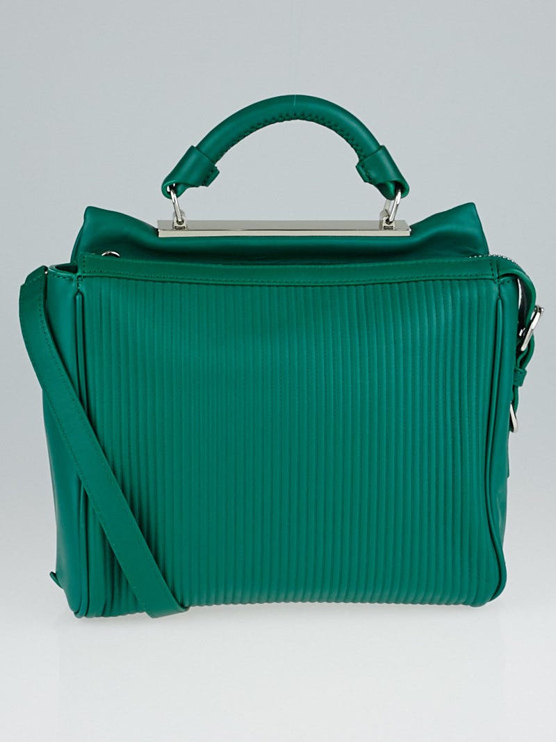 3.1 Phillip Lim Green Quilted Leather Small Ryder Satchel Bag Yoogi s Closet