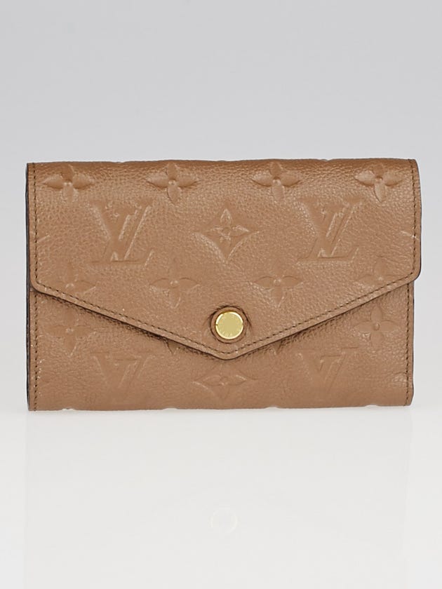 Louis Vuitton Bronze Empreinte Leather Compact Curieuse Wallet