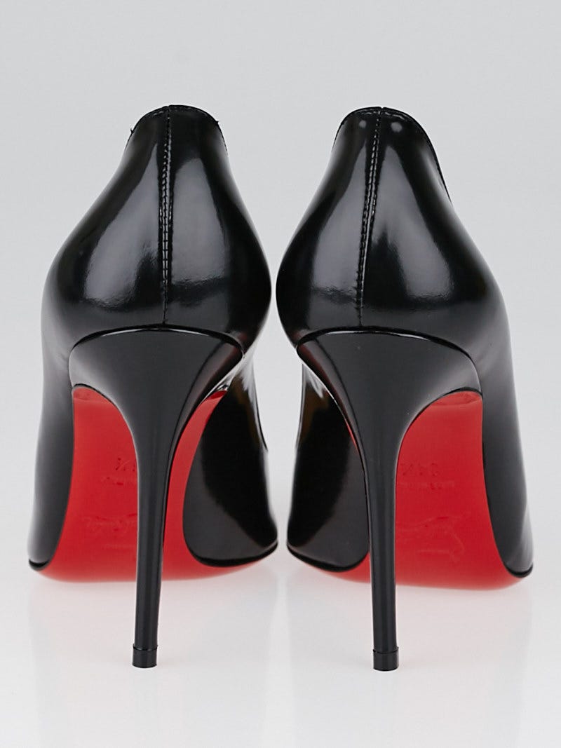 Christian Louboutin Black Jazz Calf Leather Corneille 100 Pumps Size 4 34.5 Yoogi s Closet