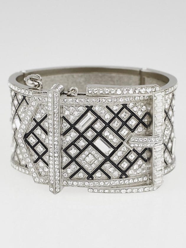 Chanel Swarovski Crystals Belt Buckle Bracelet