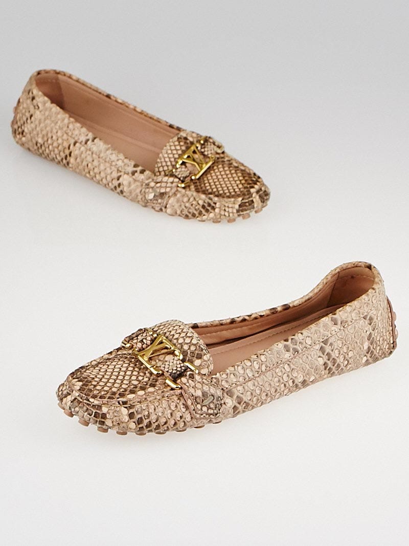 Louis vuitton hotsell python loafers