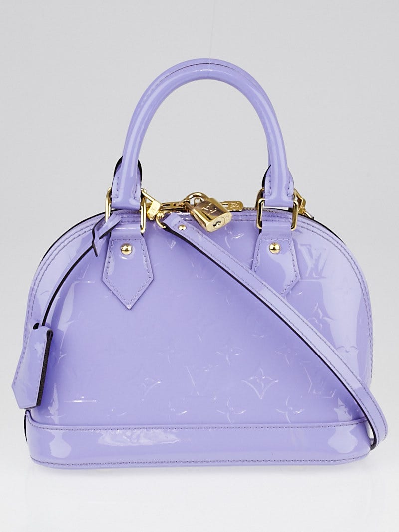 LOUIS VUITTON 'Alma' bag small model in purple embossed monogram