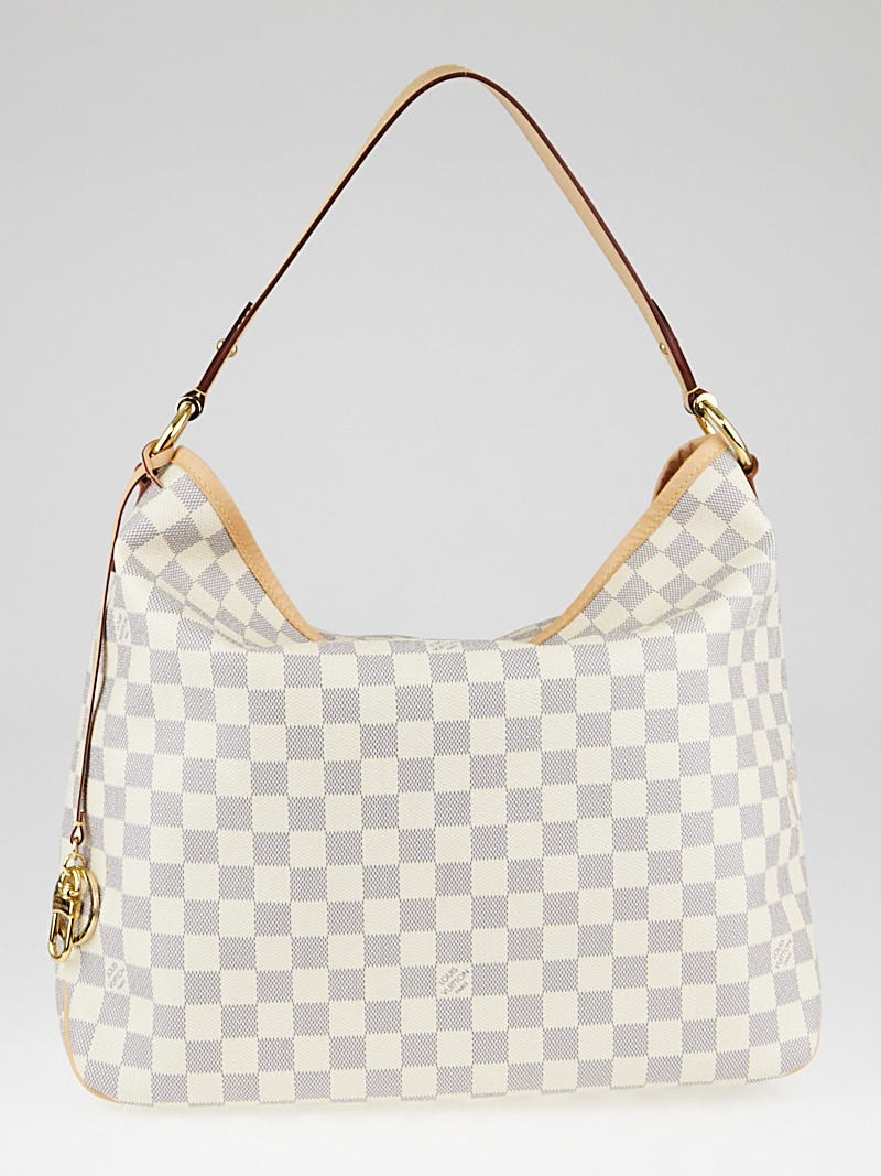 Louis Vuitton Damier Azur Delightful MM & Organizer Shoulder Hand Bag  Purse Tote