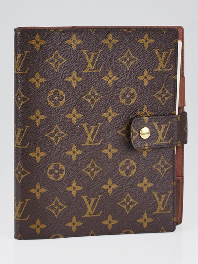 Louis Vuitton Monogram Canvas Large Ring Agenda/Notebook Cover
