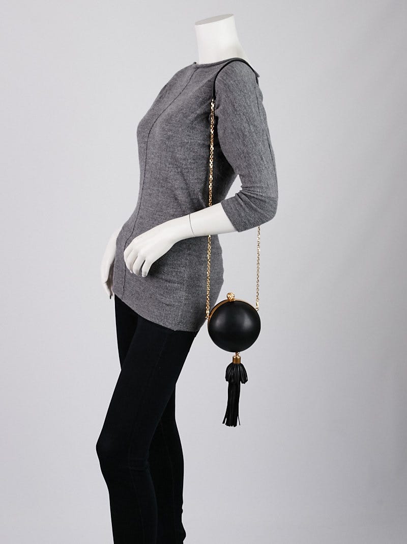 Black sphere clutch bag deals