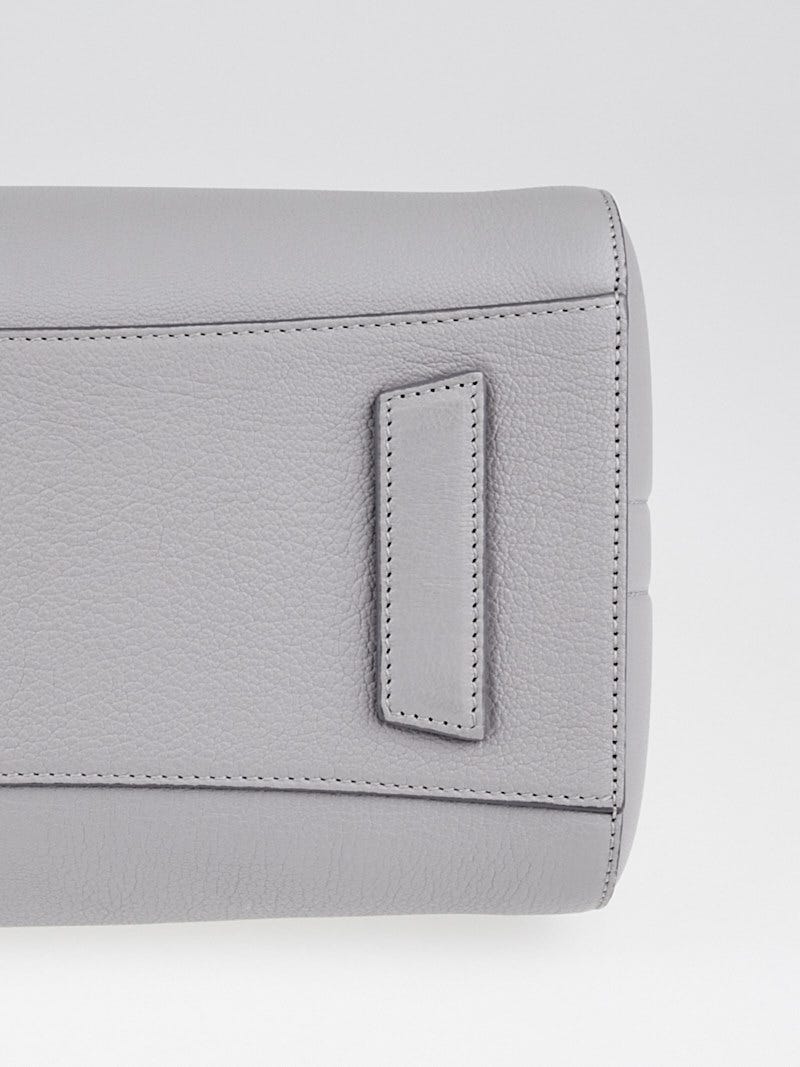 Givenchy Pearl Grey Sugar Goatskin Leather Small Antigona Bag | Yoogi's  Closet