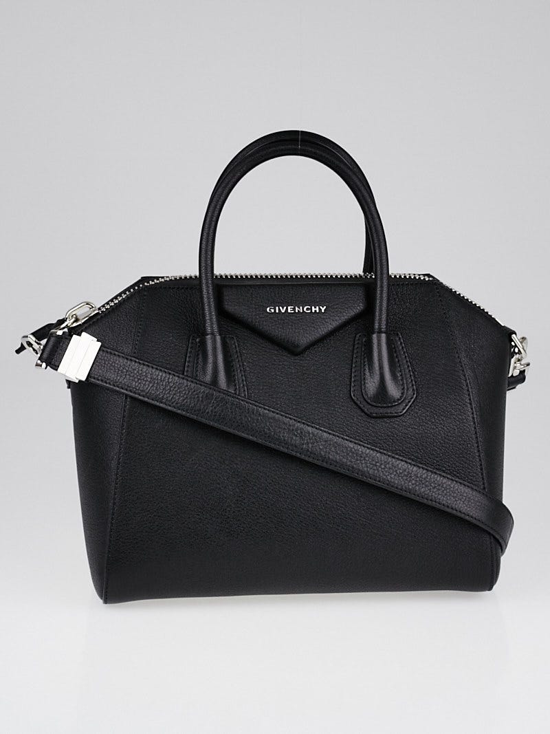 Givenchy Black Sugar Goatskin Leather Small Antigona Bag | Yoogi's Closet