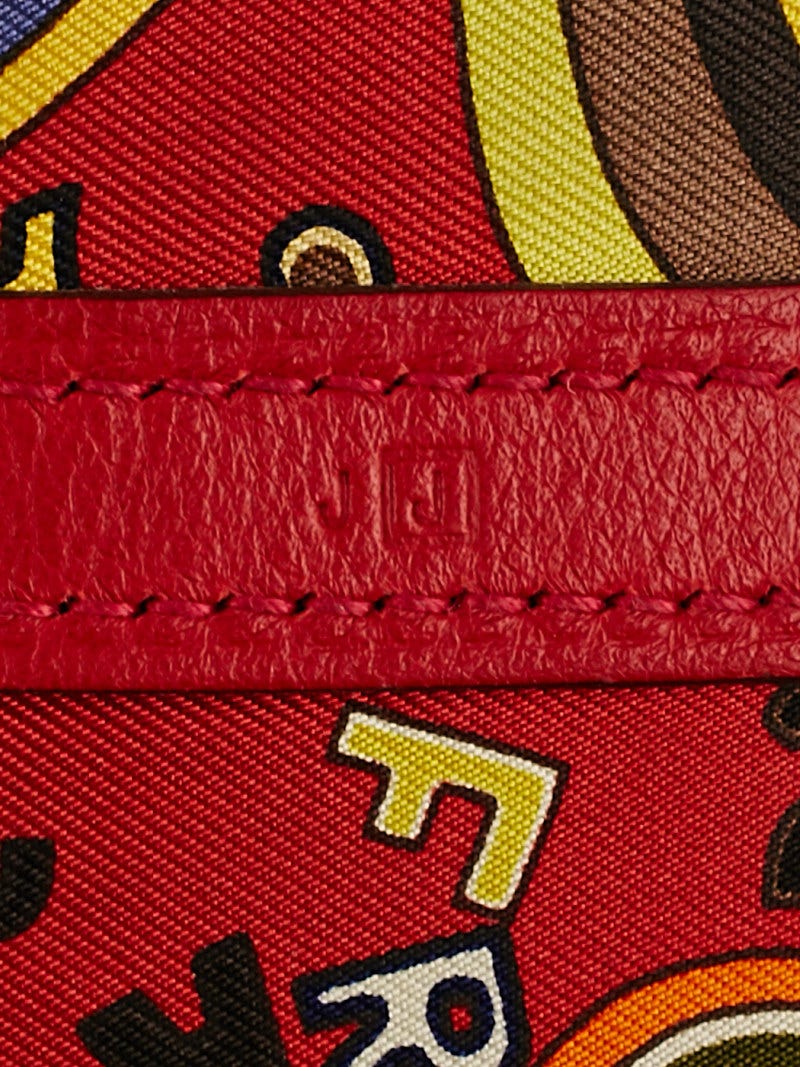 新品未使用！パンテールグリーンハウスバンドー チェリーレッドシルクツイル Hermes Rouge Garrance Swift Leather Garden Party TPM Bag | Yoogi's