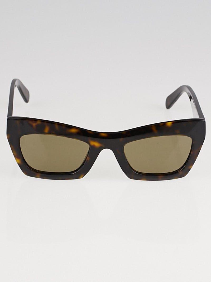 Celine Tortoise Shell Acetate Frame Eva Sunglasses 41399 Yoogi s