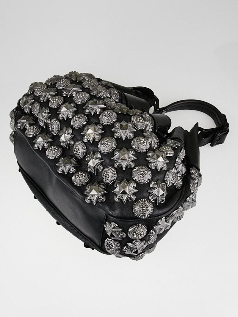 【人気ショップが最安値挑戦！】 Prorsum Burberry Black Bag Hobo Warrior Mason Leather トートバッグ