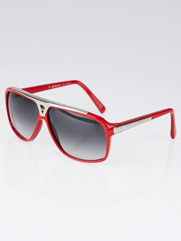 Louis Vuitton Red Acetate Frame Evidence Millionaire Sunglasses Z0286W