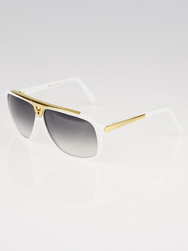 Louis Vuitton White Acetate Frame Evidence Millionaire Sunglasses Z0240W