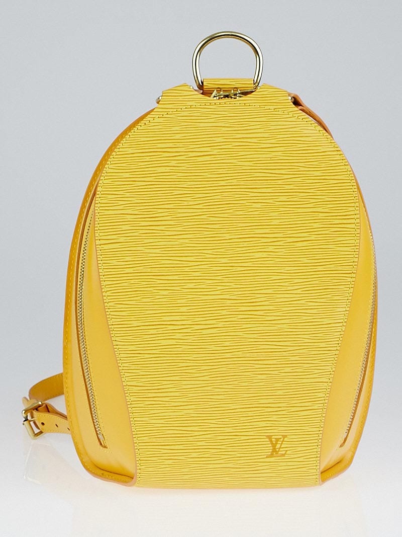 Louis Vuitton Yellow Tassil Epi Leather Mabillon Backpack Bag