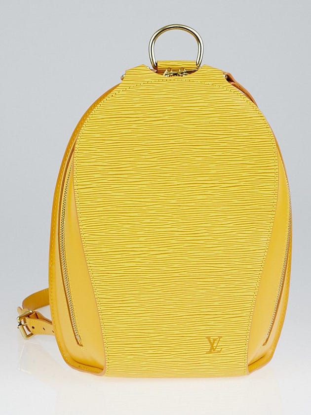 Louis Vuitton Yellow Tassil Epi Leather Mabillon Backpack Bag