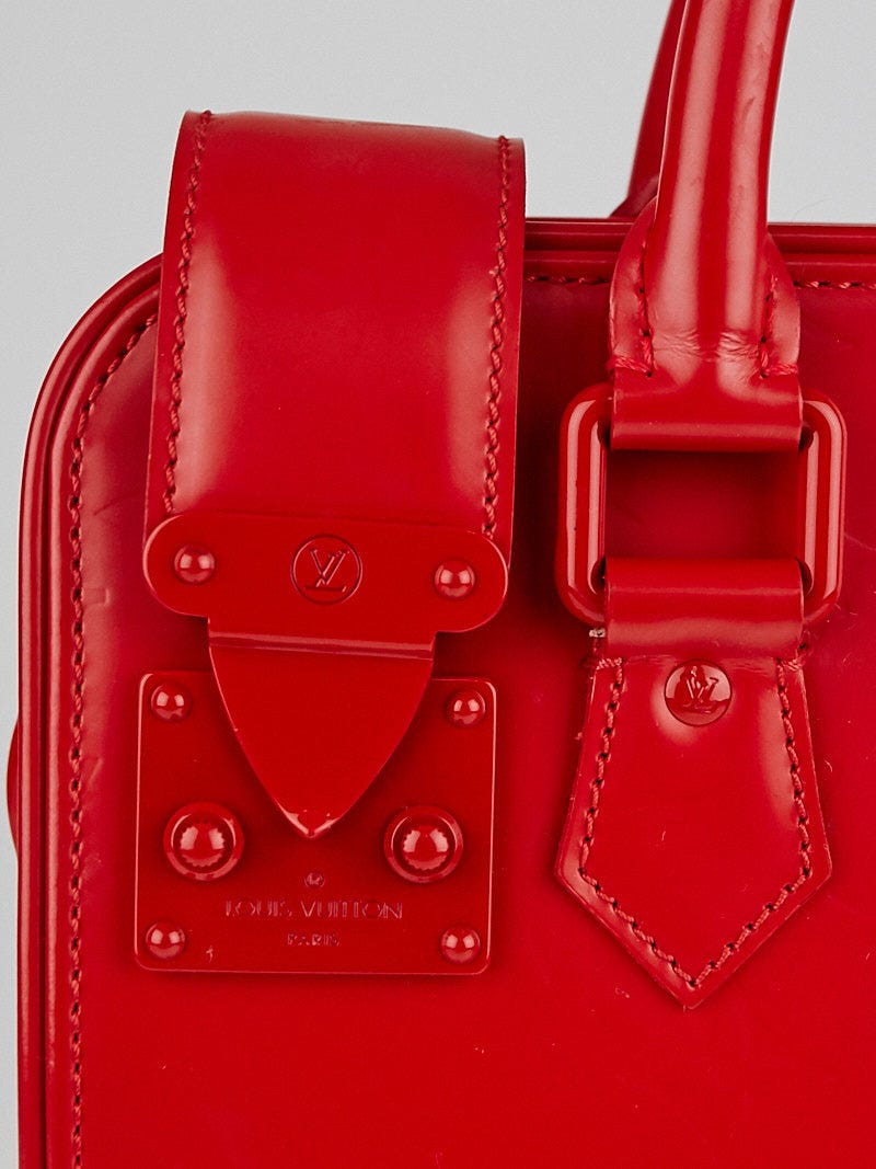 Louis Vuitton Red Monogram Op Art Squary Bag | Yoogi's Closet