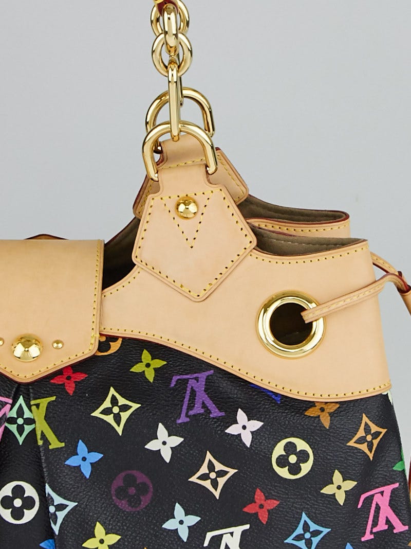 【希少】 LOUIS VUITTON 95Multicolore Monogram Ursula バッグ Louis Vuitton Murakami Black Monogram Multicolor Ursula Hobo