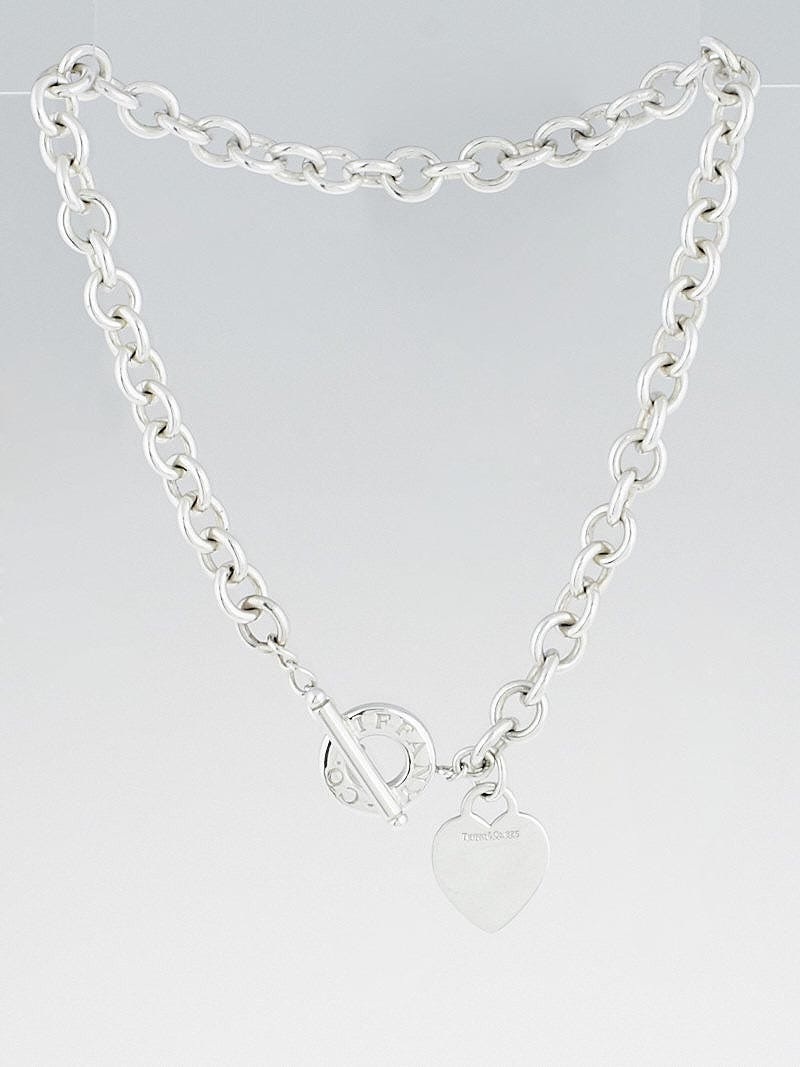 Tiffany heart sales tag toggle necklace