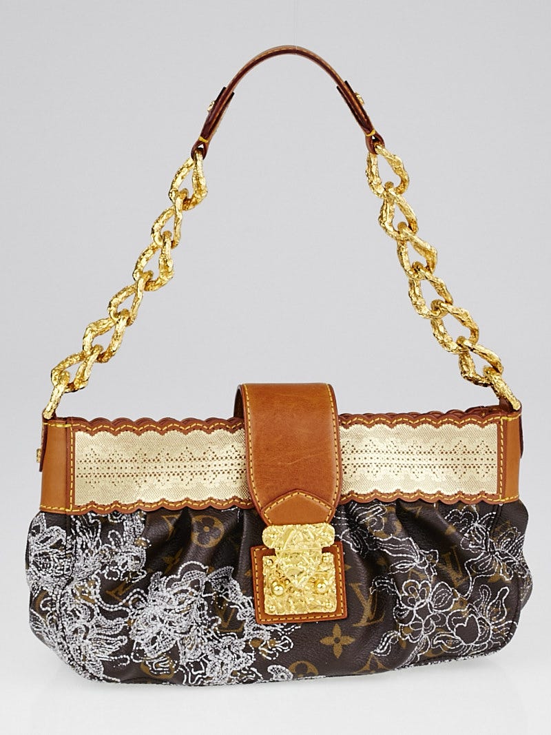 ＊Pen☆chan様＊ ワンピース/LOUIS VUITTON 巾着バッグ Louis Vuitton Limited Edition Gold Monogram Dentelle Kirsten Bag