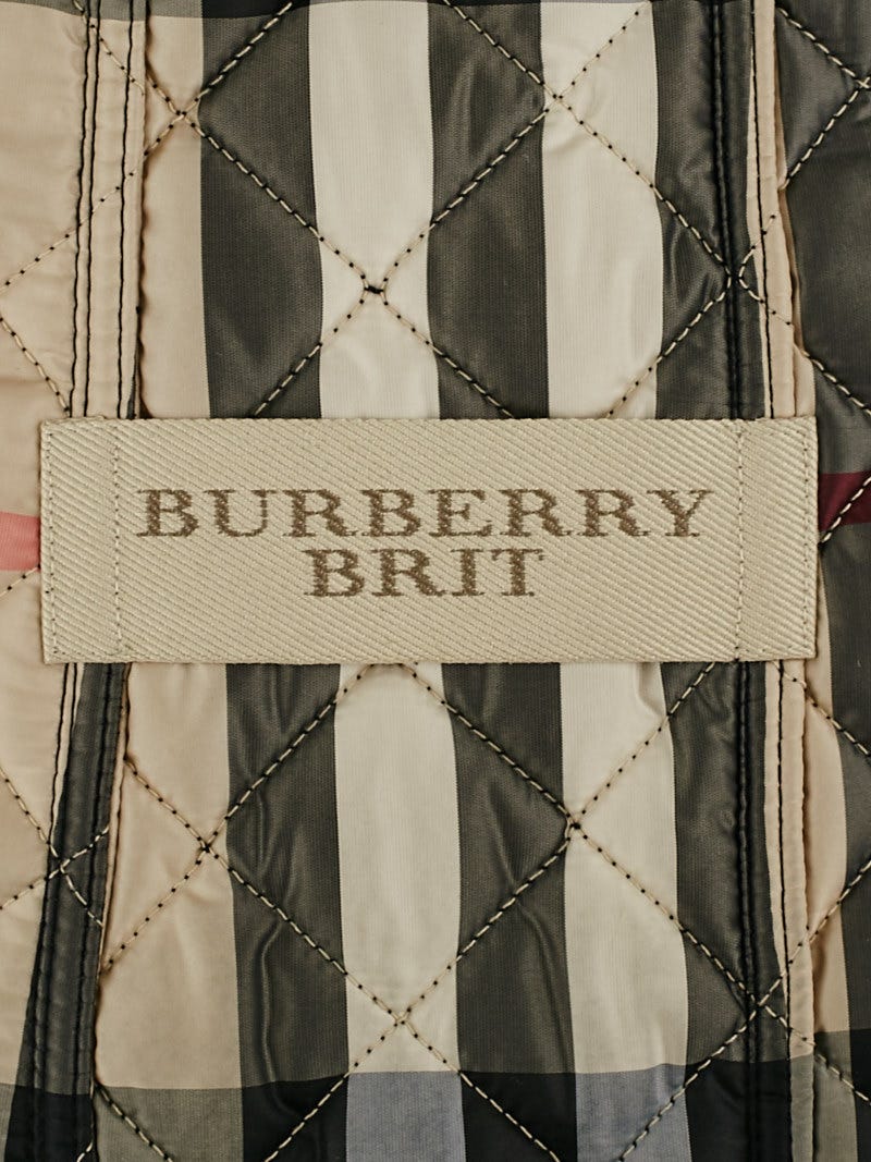 Burberry Brit Black Quilted Nylon Kencott Jacket Size M Yoogi s Closet