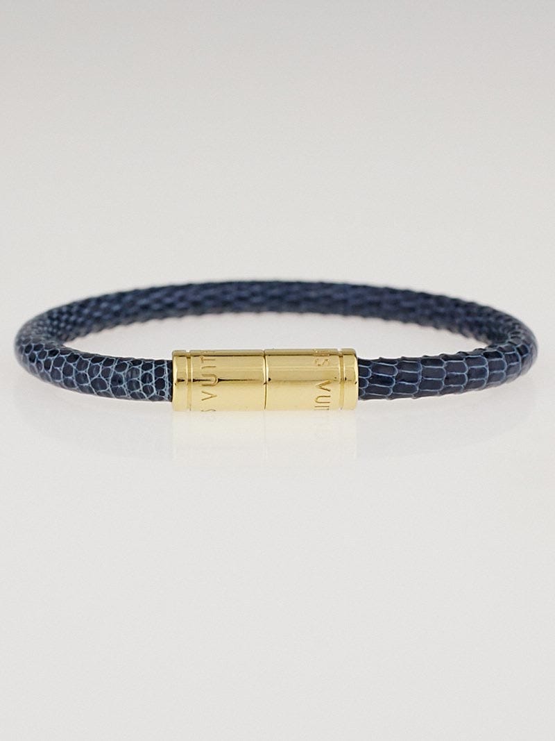 Louis Vuitton Sapphire Lizard Keep It Bracelet | Yoogi's Closet
