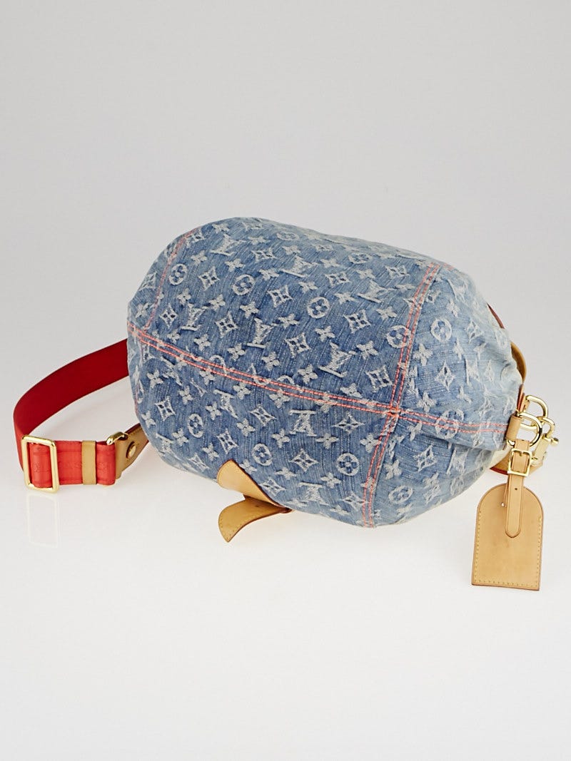 Louis Vuitton Limited Edition Blue Denim Monogram Denim Sunbeam Bag -  Yoogi's Closet