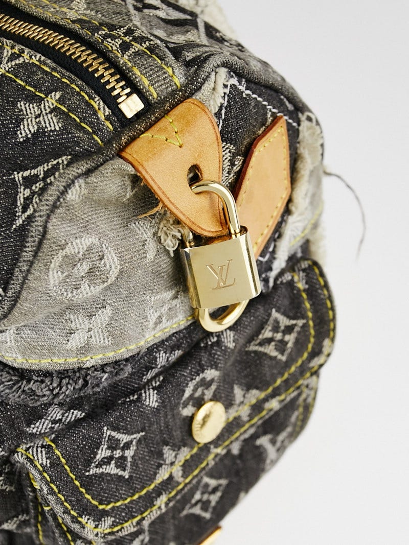 バッグ louis vuitton limited time sale Louis Vuitton Limited Edition Grey Denim Monogram Denim
