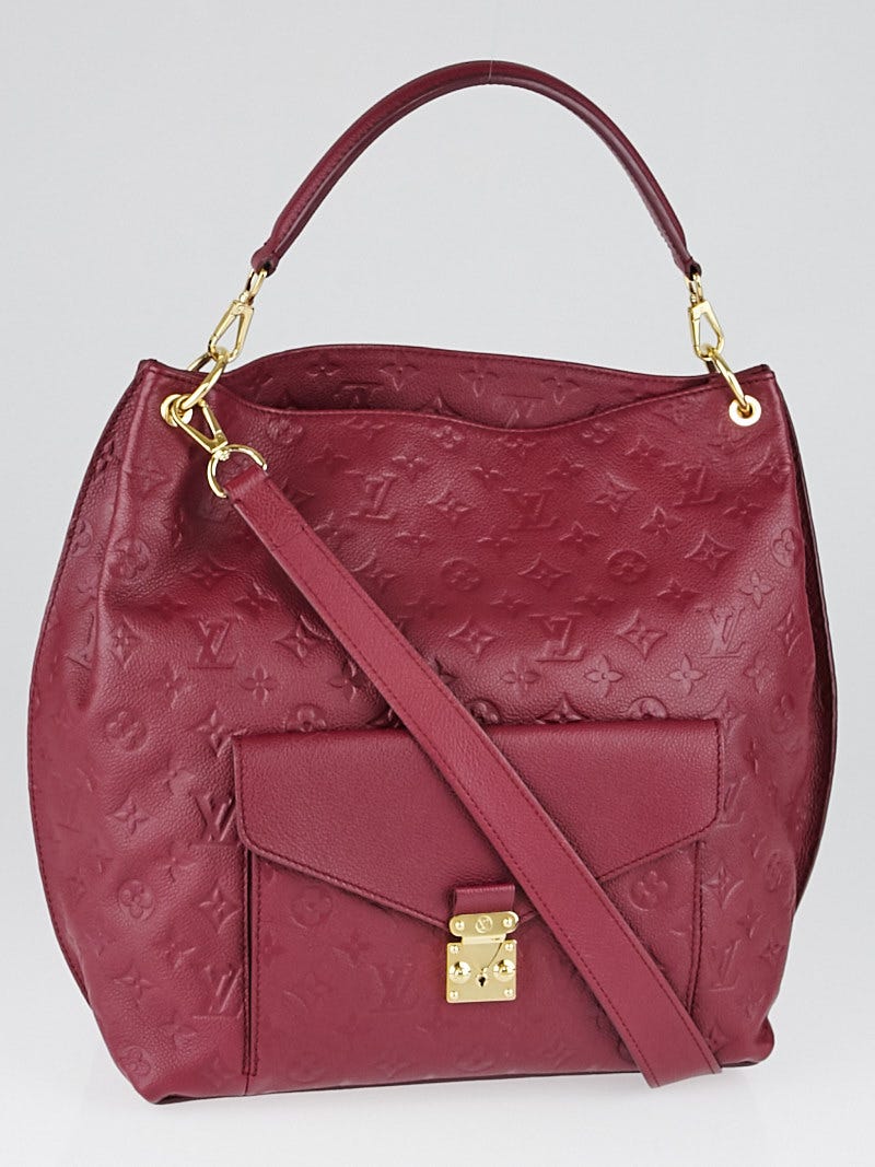 Louis Vuitton Aurore Monogram Empreinte Leather Metis Bag - Yoogi's Closet