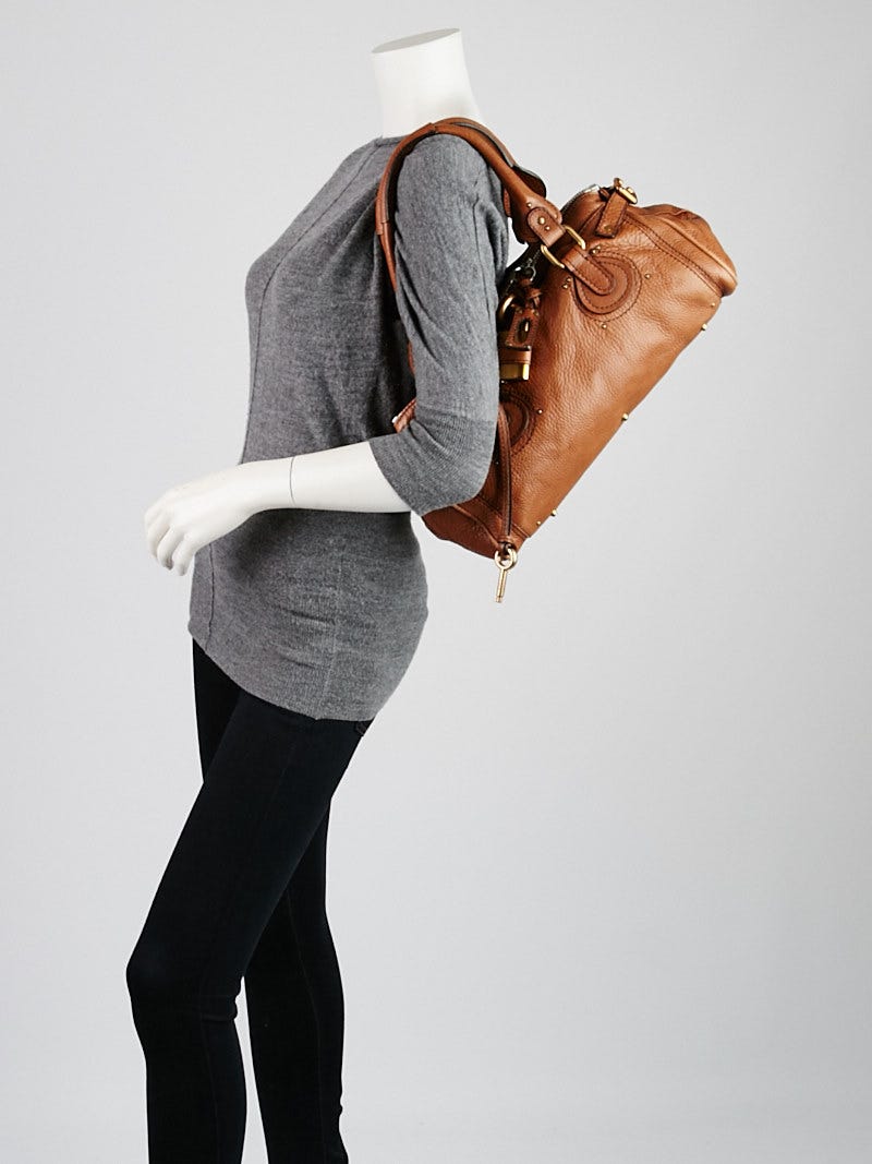 Chloe Brown Leather Medium Paddington Satchel Bag | Yoogi's