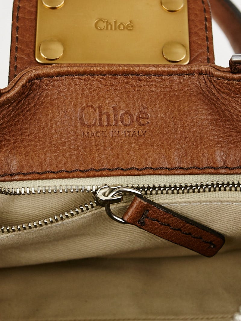 Chloe Brown Leather Medium Paddington Satchel Bag | Yoogi's