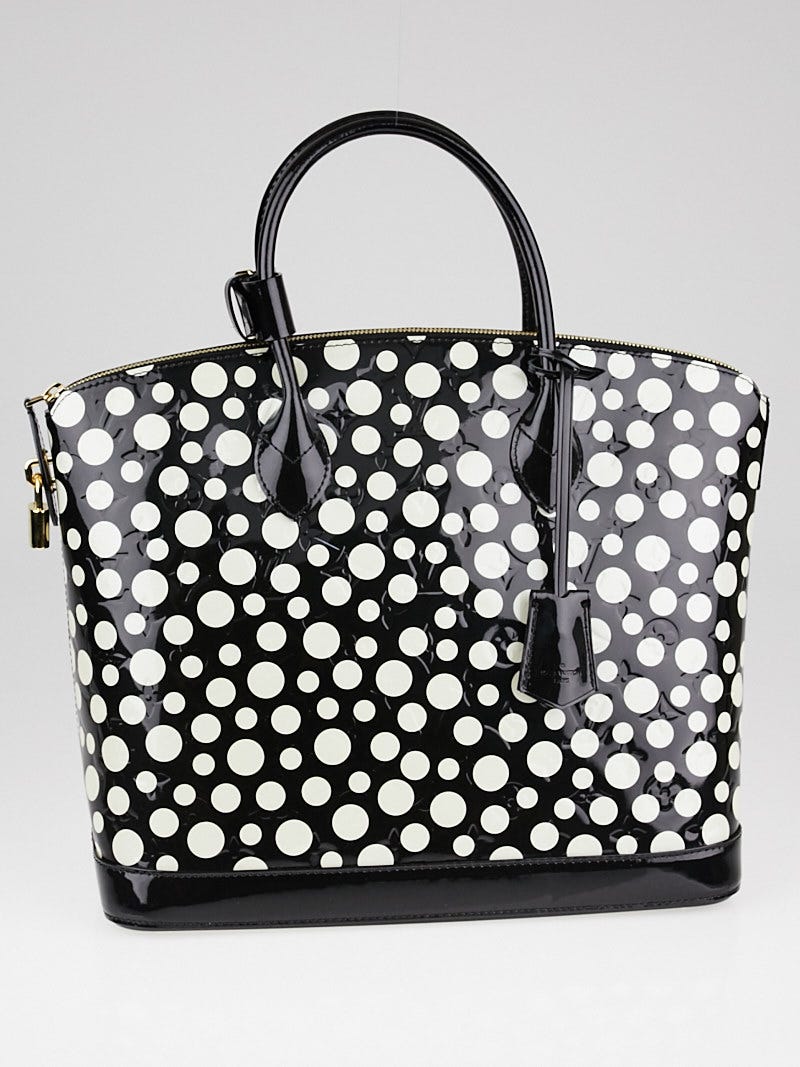 Louis Vuitton Black Monogram Kusama Top Handle Bag