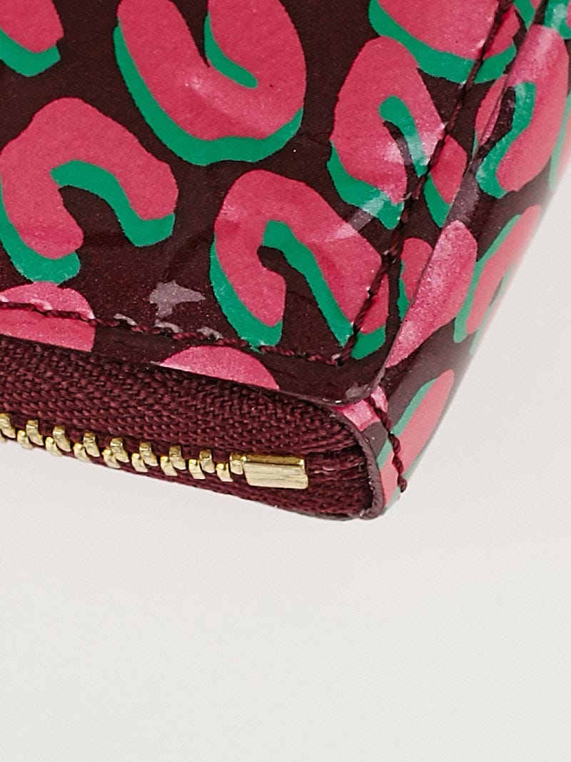 Louis Vuitton Limited Edition Rouge Fauviste Monogram Vernis Leopard Heart  Coin Purse - Yoogi's Closet