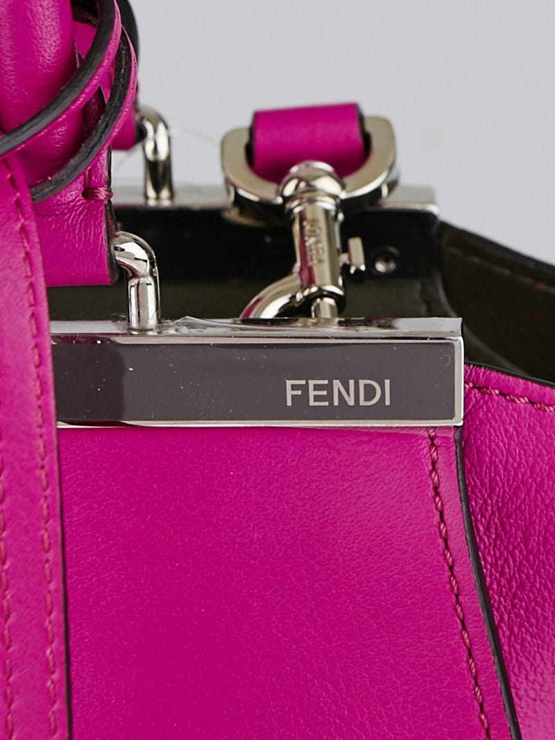 Fendi Magenta/Coal Leather 3Jours Tote Bag 8BH279 | Yoogi's