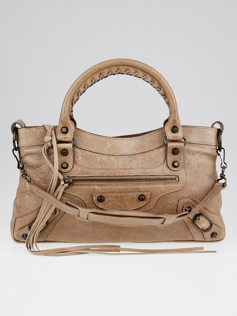 Balenciaga Seigle Lambskin Leather Motorcycle First Bag