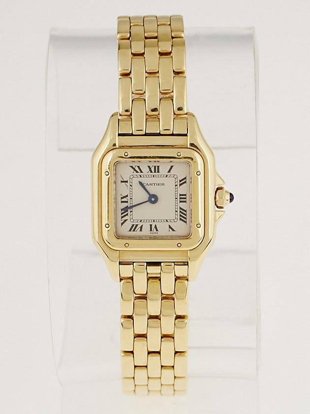 Cartier 20mm 18k Yellow Gold Panthere Swiss Quartz Watch