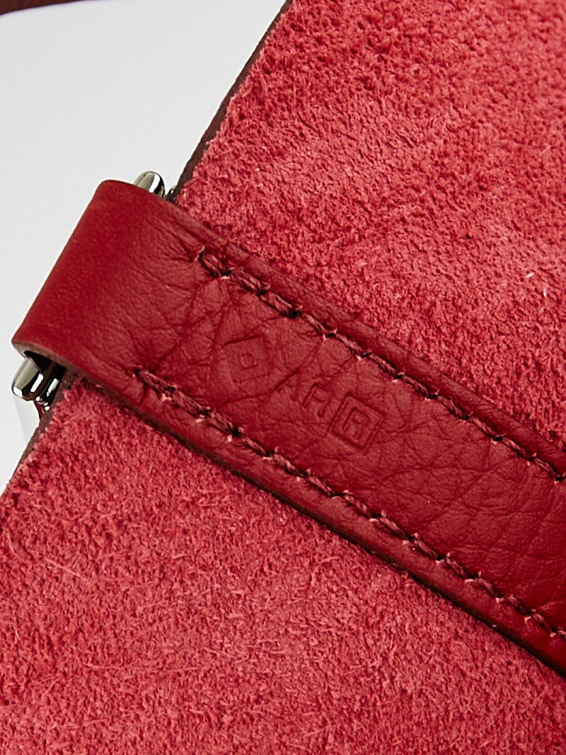 Hermes Rouge Garance Clemence Leather Picotin Lock PM Bag - Yoogi's Closet