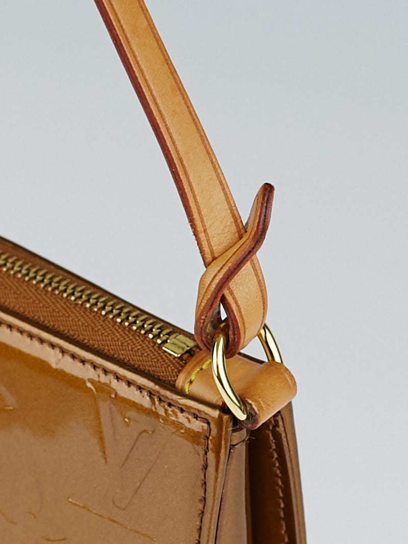 Louis Vuitton Lexington Monogram Vernis Leather Pouch Bronze