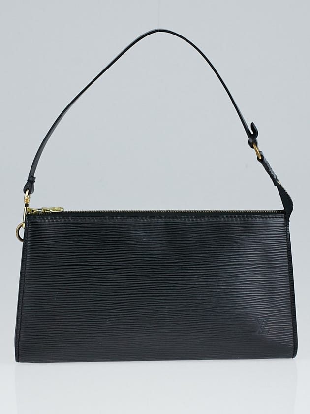 Louis Vuitton Black Epi Leather Pochette Accessories 24 Bag