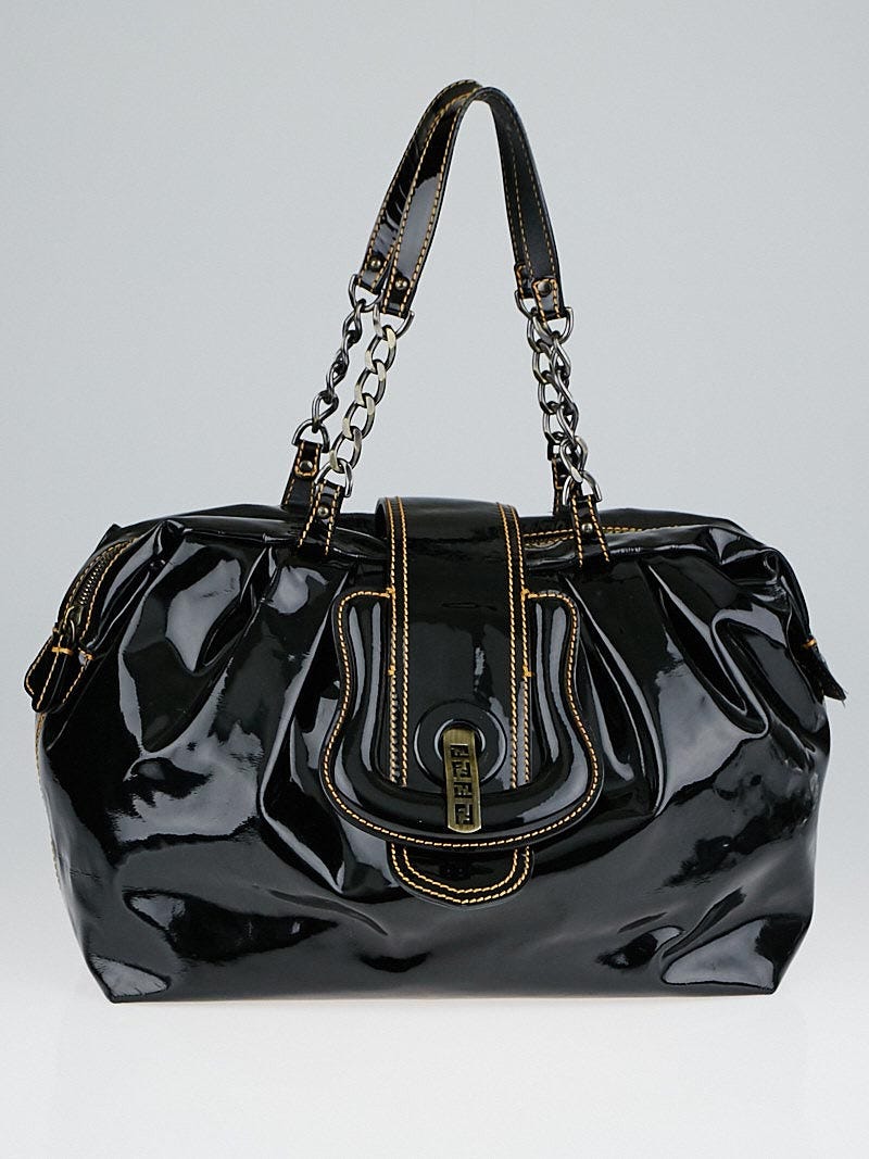 Fendi patent leather on sale bag