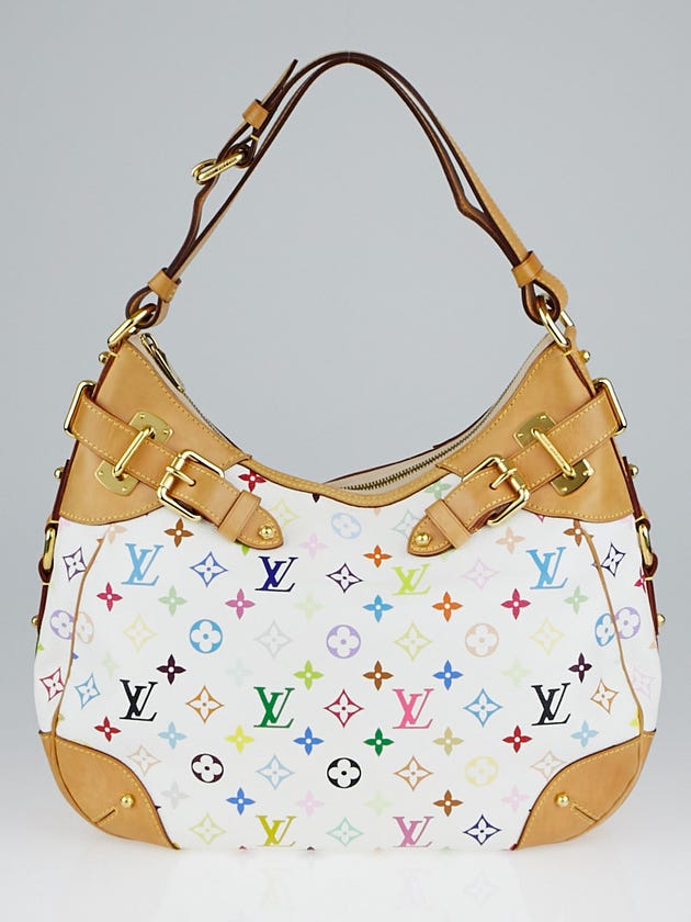Louis Vuitton White Monogram Multicolore Greta Bag