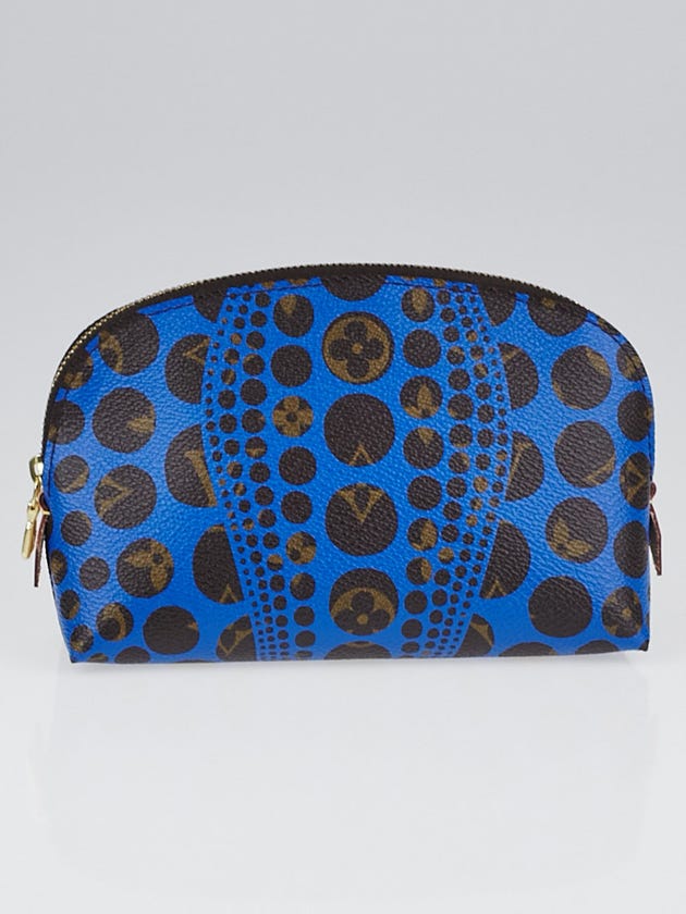 Louis Vuitton Limited Edition Yayoi Kusama Cosmic Blue Monogram Pumpkin Dots Cosmetic Pouch