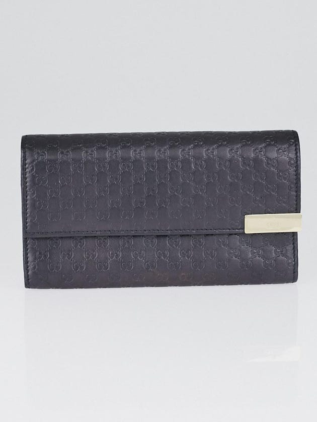 Gucci Black Microguccissima Leather Wallet
