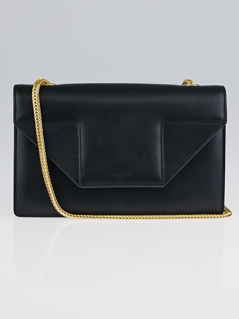 Saint Laurent Black Leather Mini Betty Flap Bag Yoogi s Closet