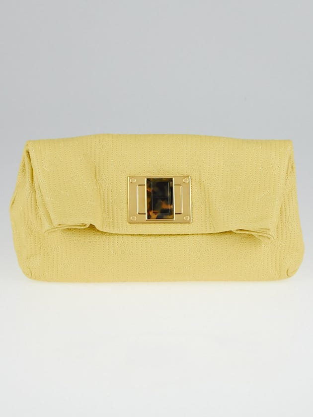 Louis Vuitton Limited Edition Yellow Monogram Leather Altair Clutch Bag