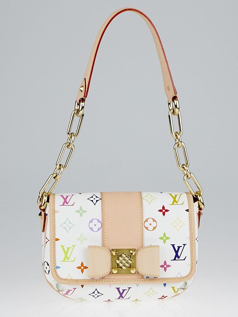 Louis Vuitton White Multicolore Sologne Bag - Yoogi's Closet