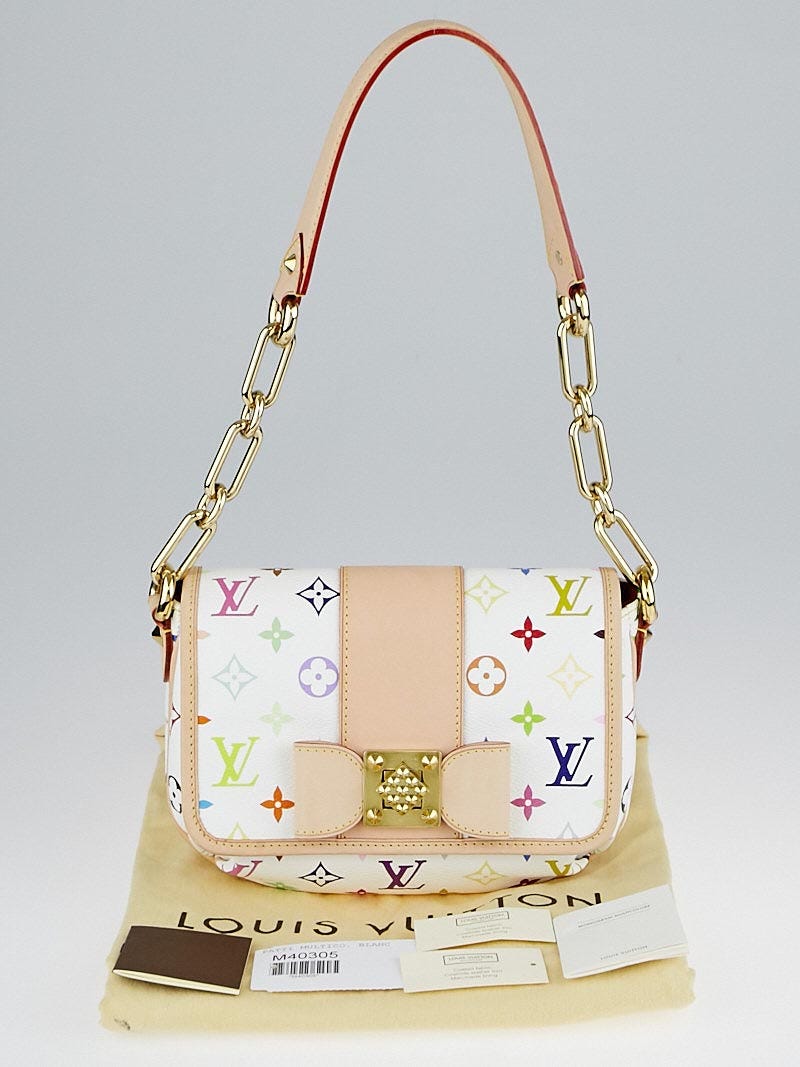 Buy Louis Vuitton Patti Handbag Monogram Multicolor White 3408008