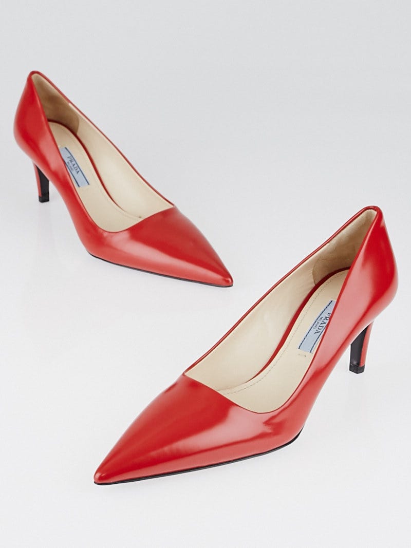 Red pumps size best sale 5