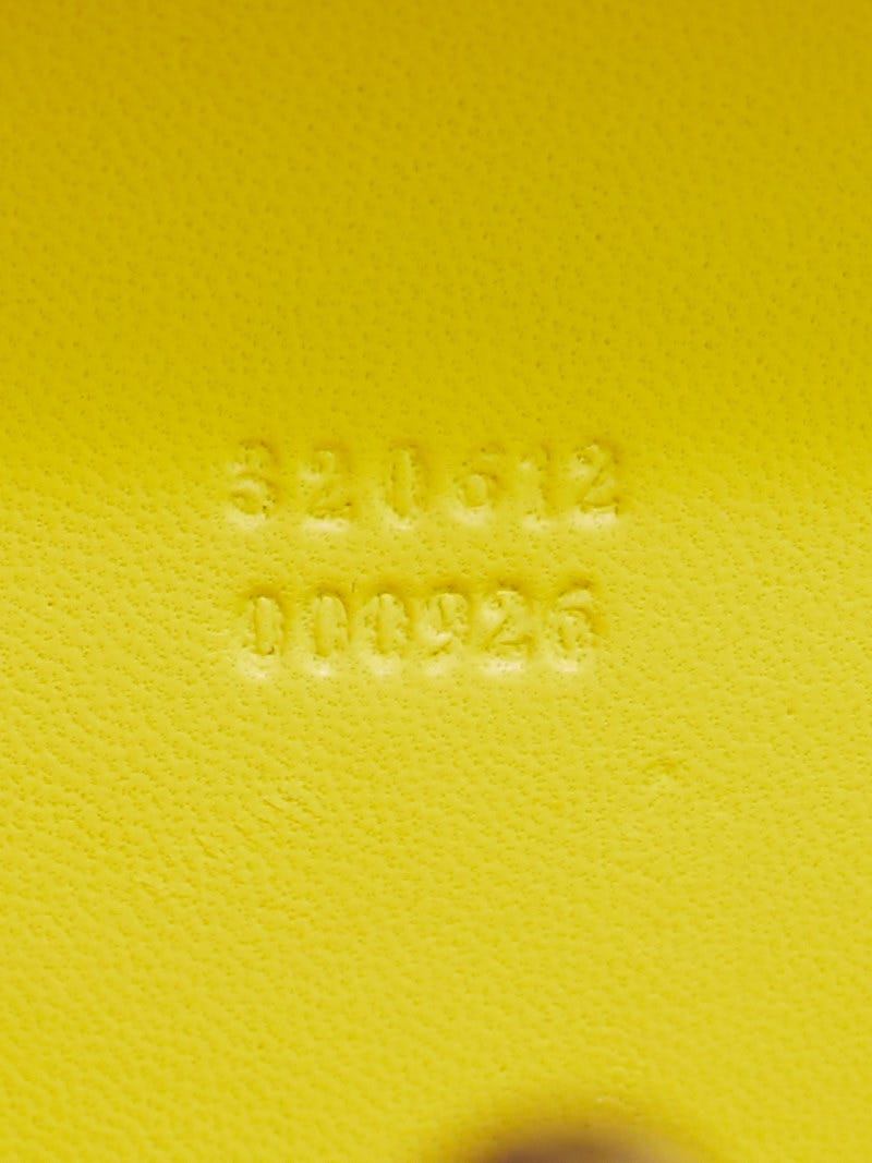 Alexander McQueen Yellow Snakeskin Bee Punk Skull Box Clutch