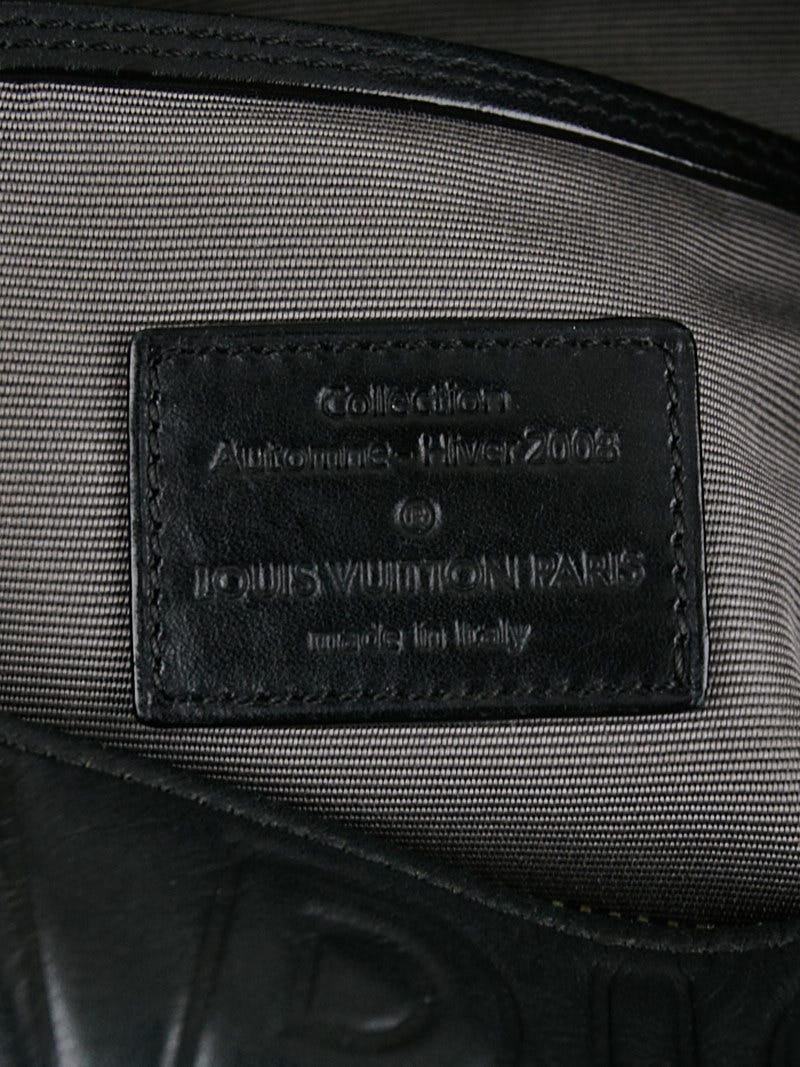 Louis+Vuitton+Speedy+Top+Handle+Bag+Mini+Black+Leather for sale