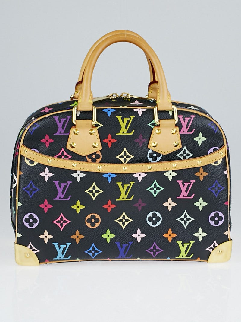 Louis Vuitton Black Monogram Multicolore Wedge Sandals Size 9/39.5 -  Yoogi's Closet