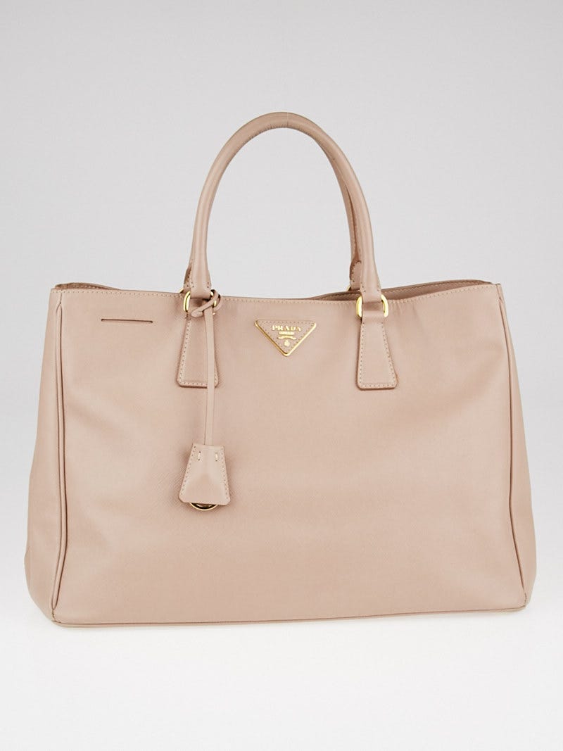 Prada Cammeo Saffiano Lux Leather Large Tote Bag